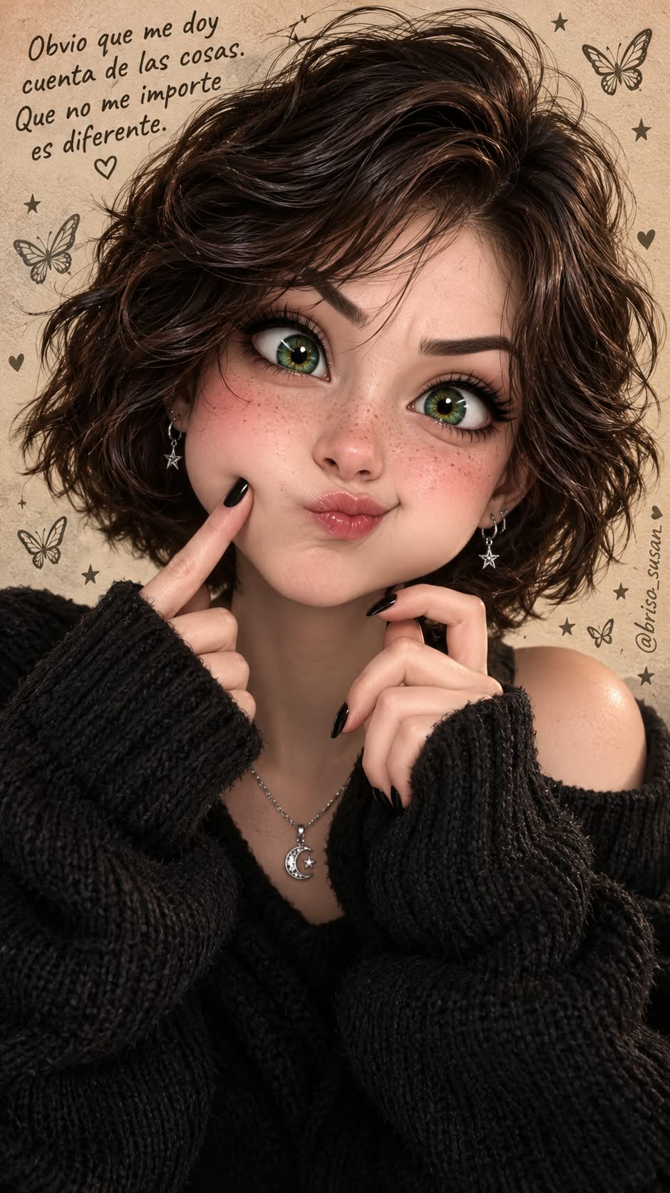 Elegant Anime Portrait with a Confident Expression output 1