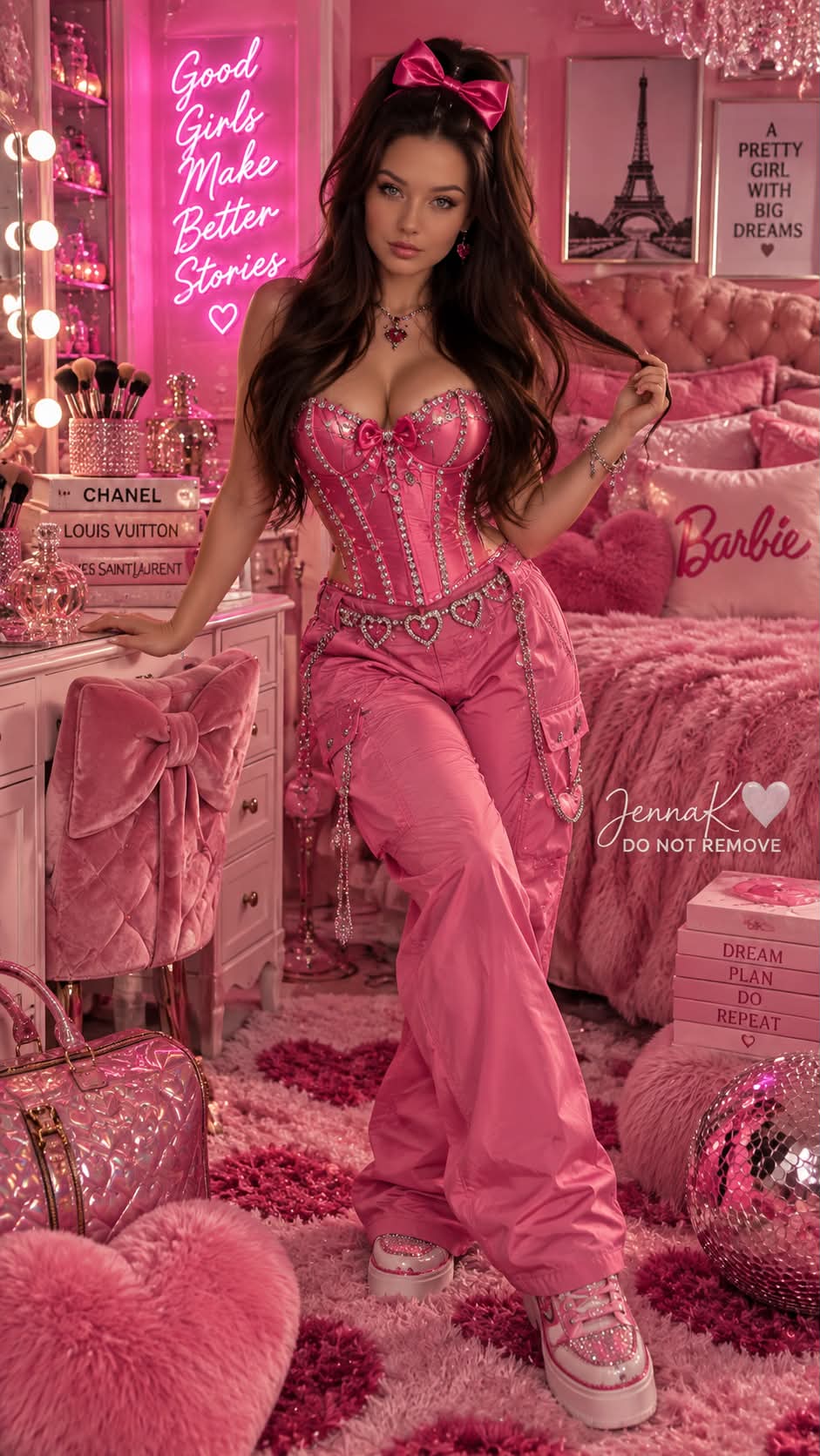 Pink Barbie Dream Bedroom Fashion Photoshoot