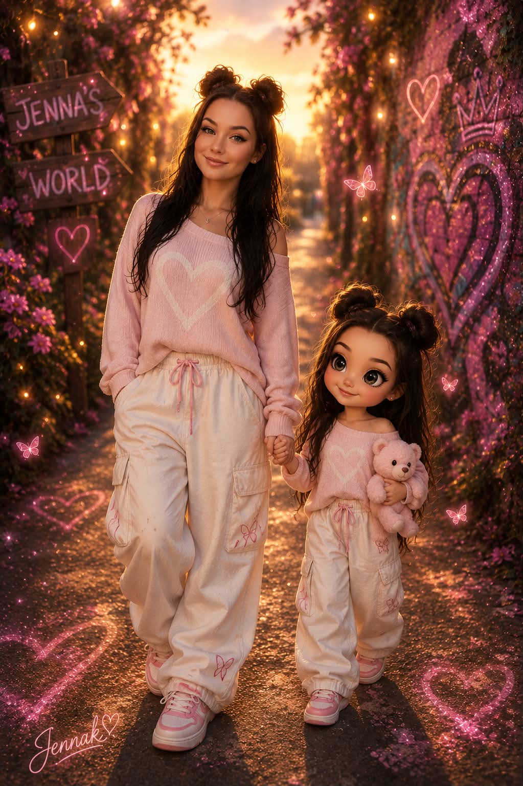 Dreamy Pink Fantasy Portrait output 1