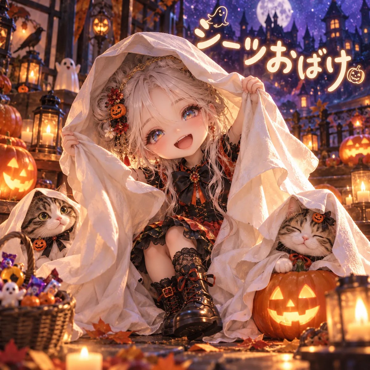 Personalized Cute 3D Halloween Sheet Ghost output 1