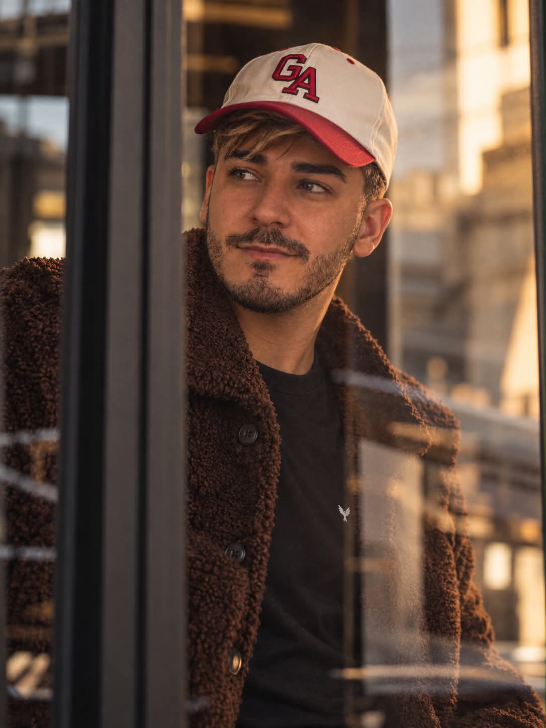 Warm Analog Streetwear Editorial Portrait output 1