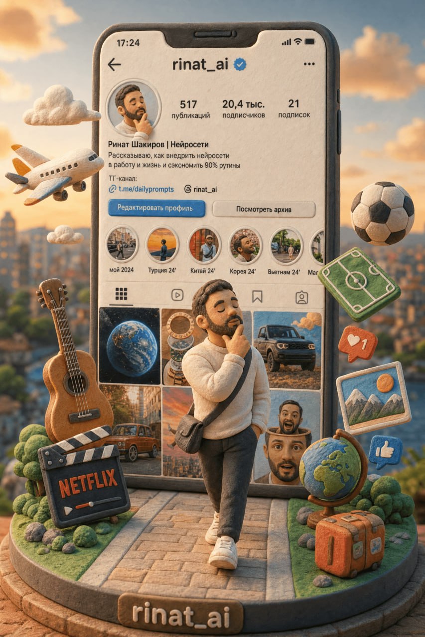 Creating a thumbnail based on a social media profile output 1