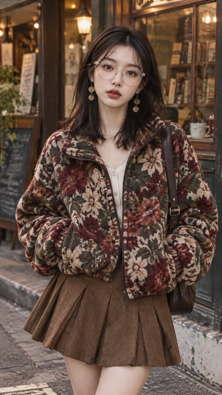 Vintage Cafe Street Editorial