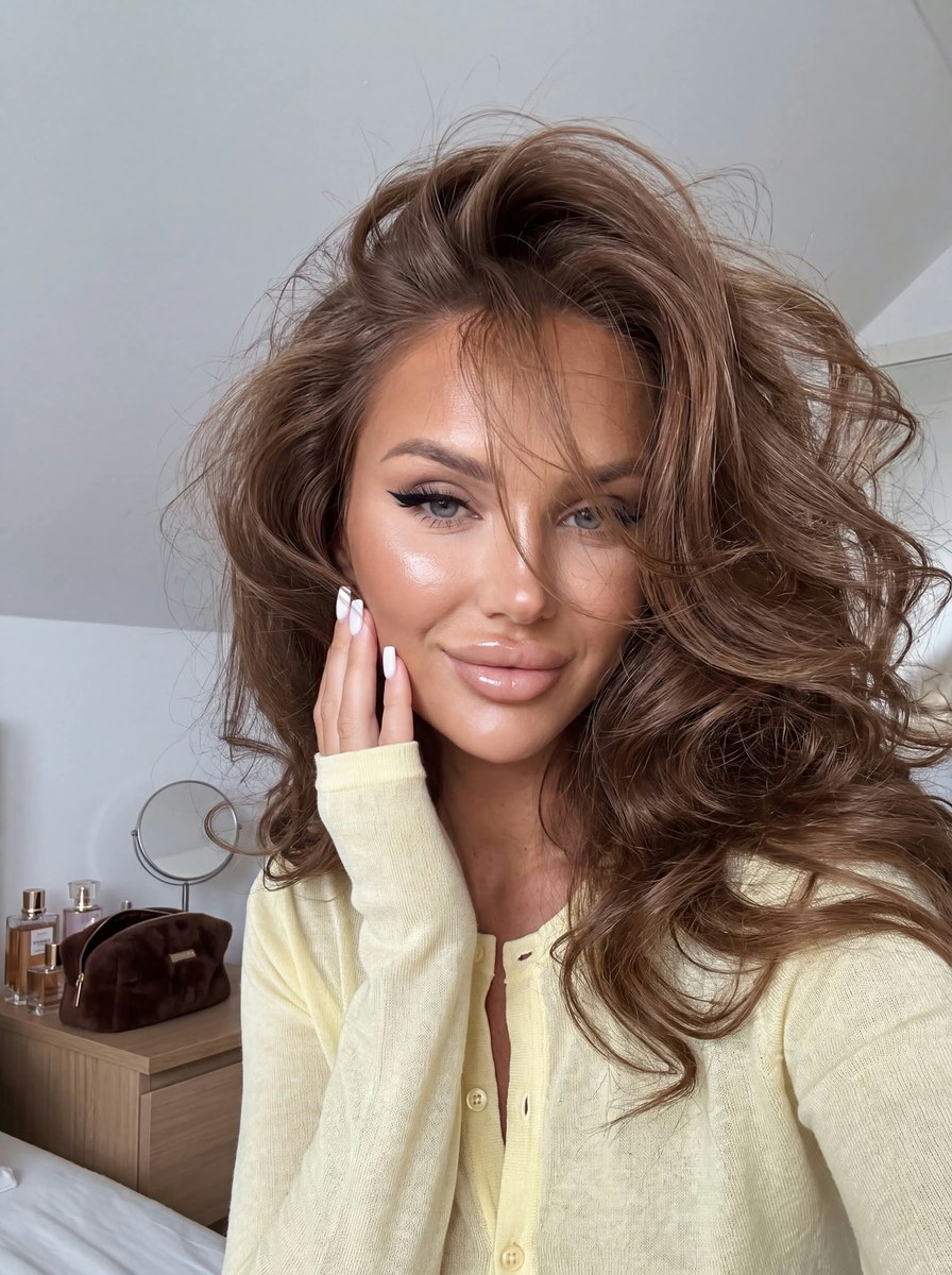 Candid Luxury Beauty Selfie