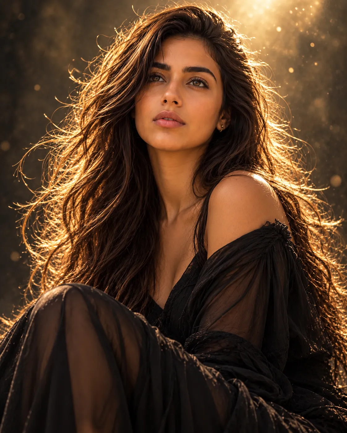Golden Backlit Editorial Portrait output 1