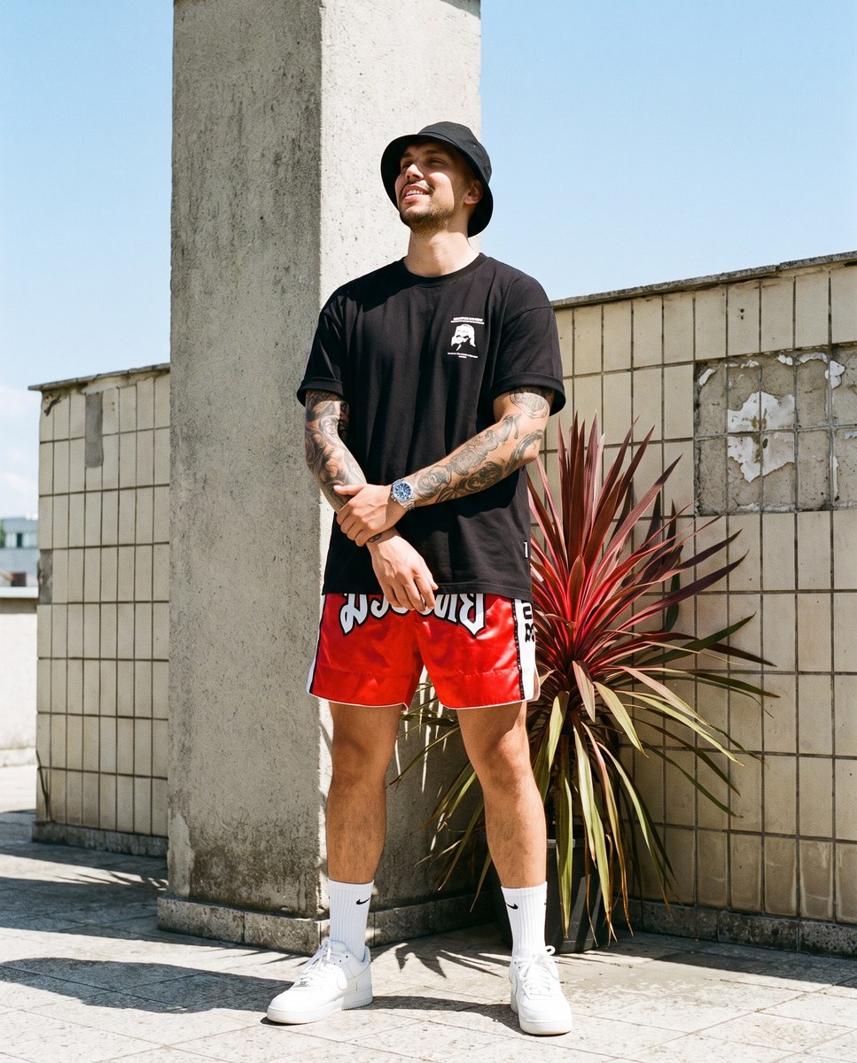 Candid Rooftop Streetwear Portrait output 1