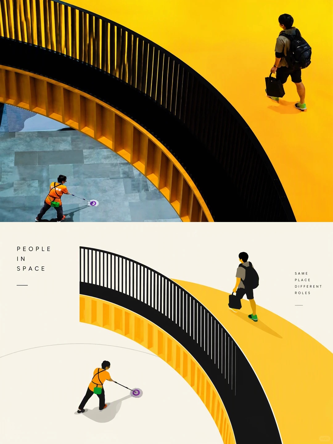 Minimalist Two-Part Editorial Poster