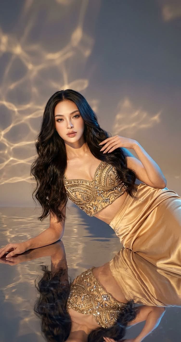 Golden Water-Reflection Editorial Portrait output 3