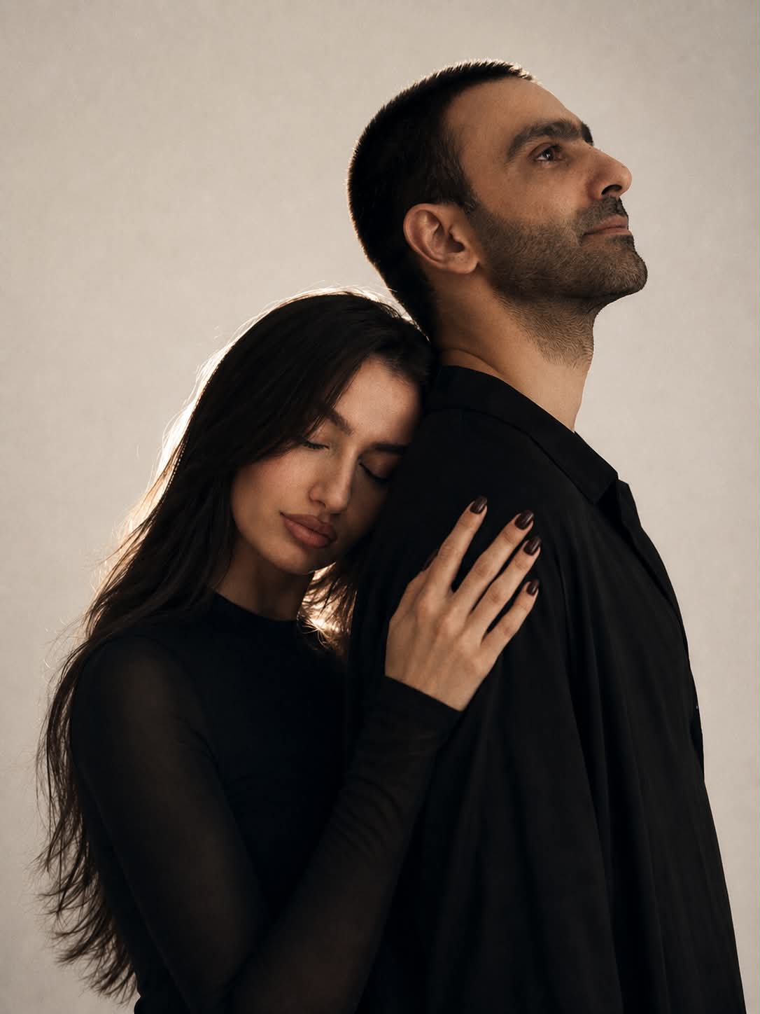 Cinematic Studio Portrait of a Couple