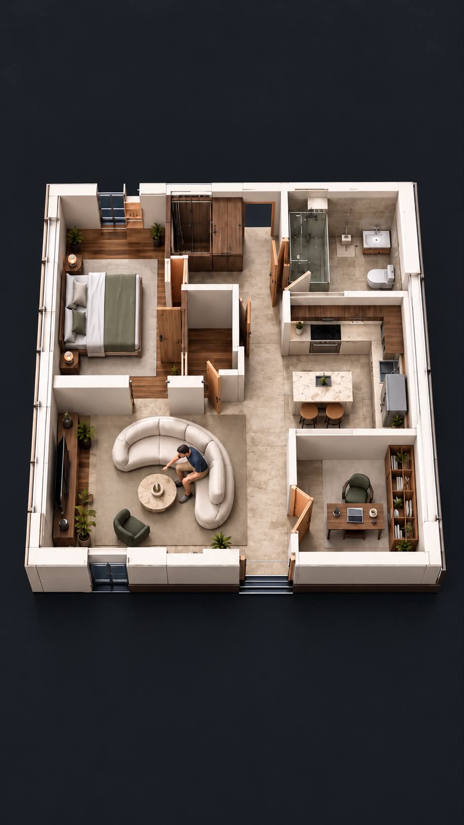 Miniature Luxury Apartment Assembly Timelapse
