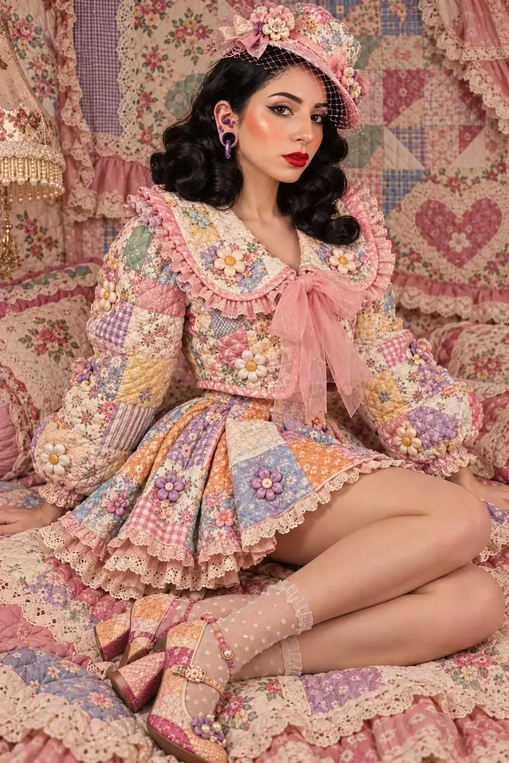 Quilted Couture Fashion Look output 26
