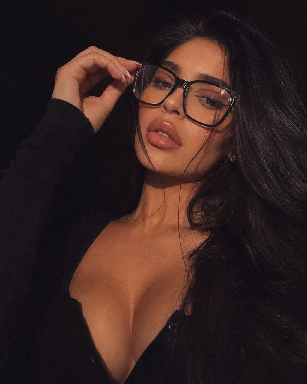 Dark Glam Moody Portrait with Glasses