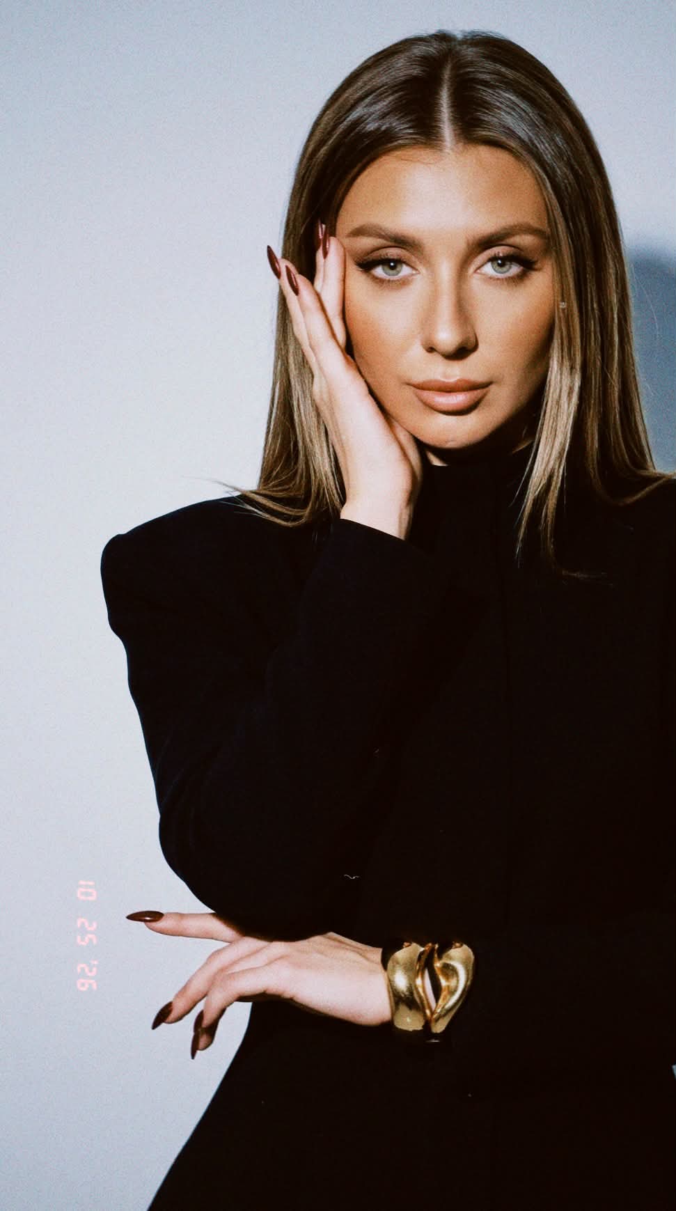Minimalist Black Editorial Fashion Portrait output 1