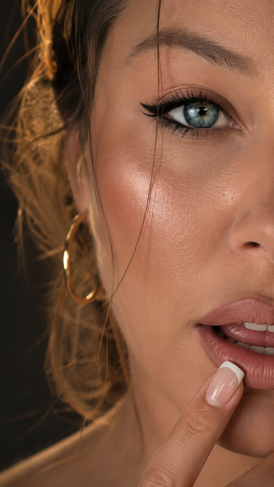 Vogue-Inspired Close-Up Beauty Portrait