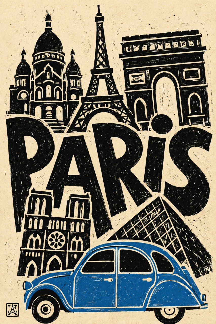 Create a bold tourist poster output 3