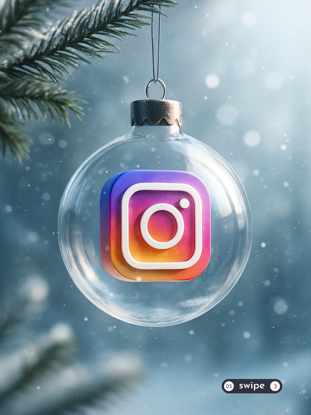 Christmas Glass Ornament Logo — Image output 2
