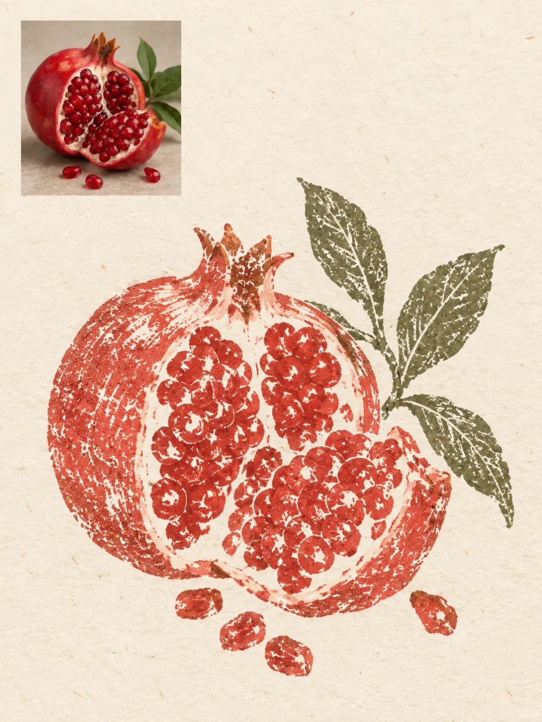 Object Photo to Vintage Rubbing Print