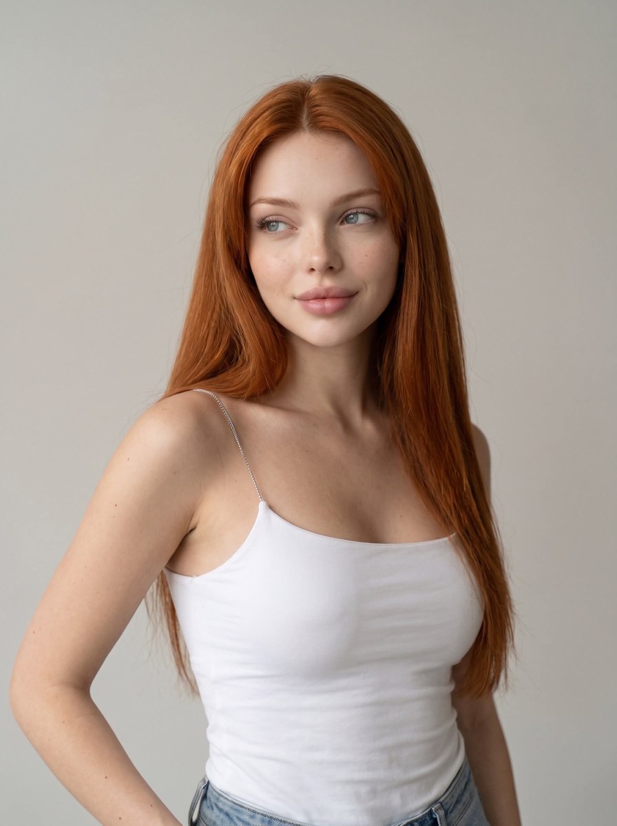 Photorealistic Clean Studio Portrait
