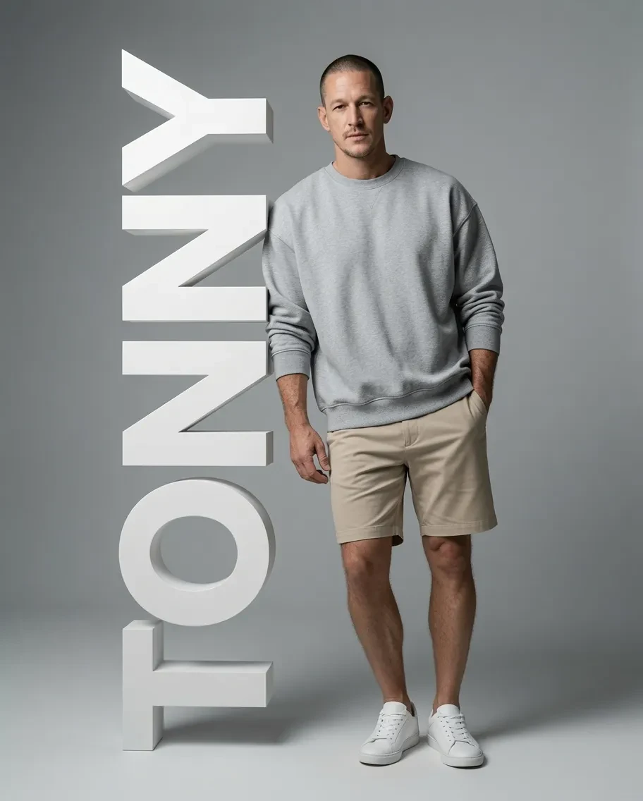 Minimalist 3D Name Fashion Portrait