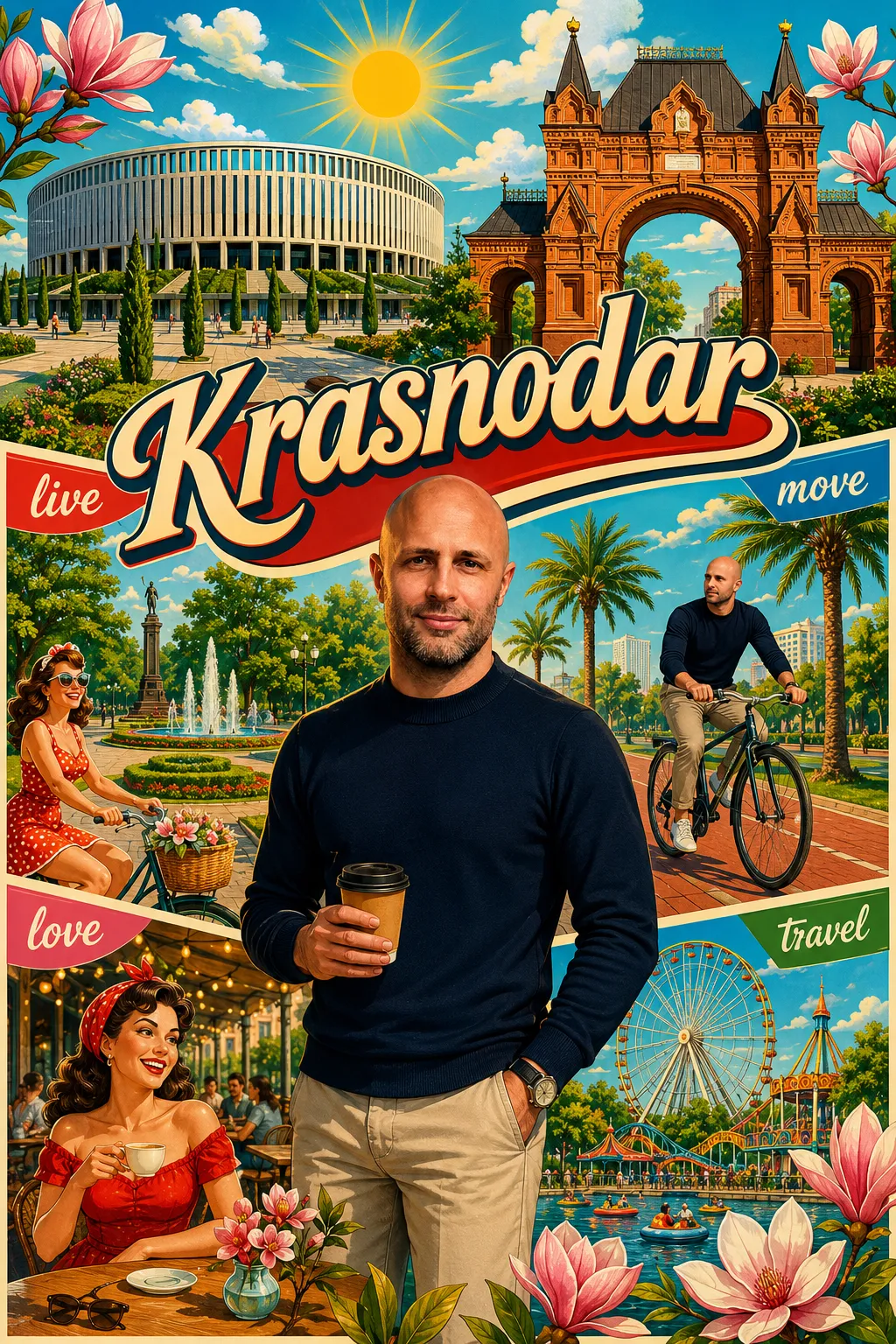Krasnodar Pin-Up City Infographic