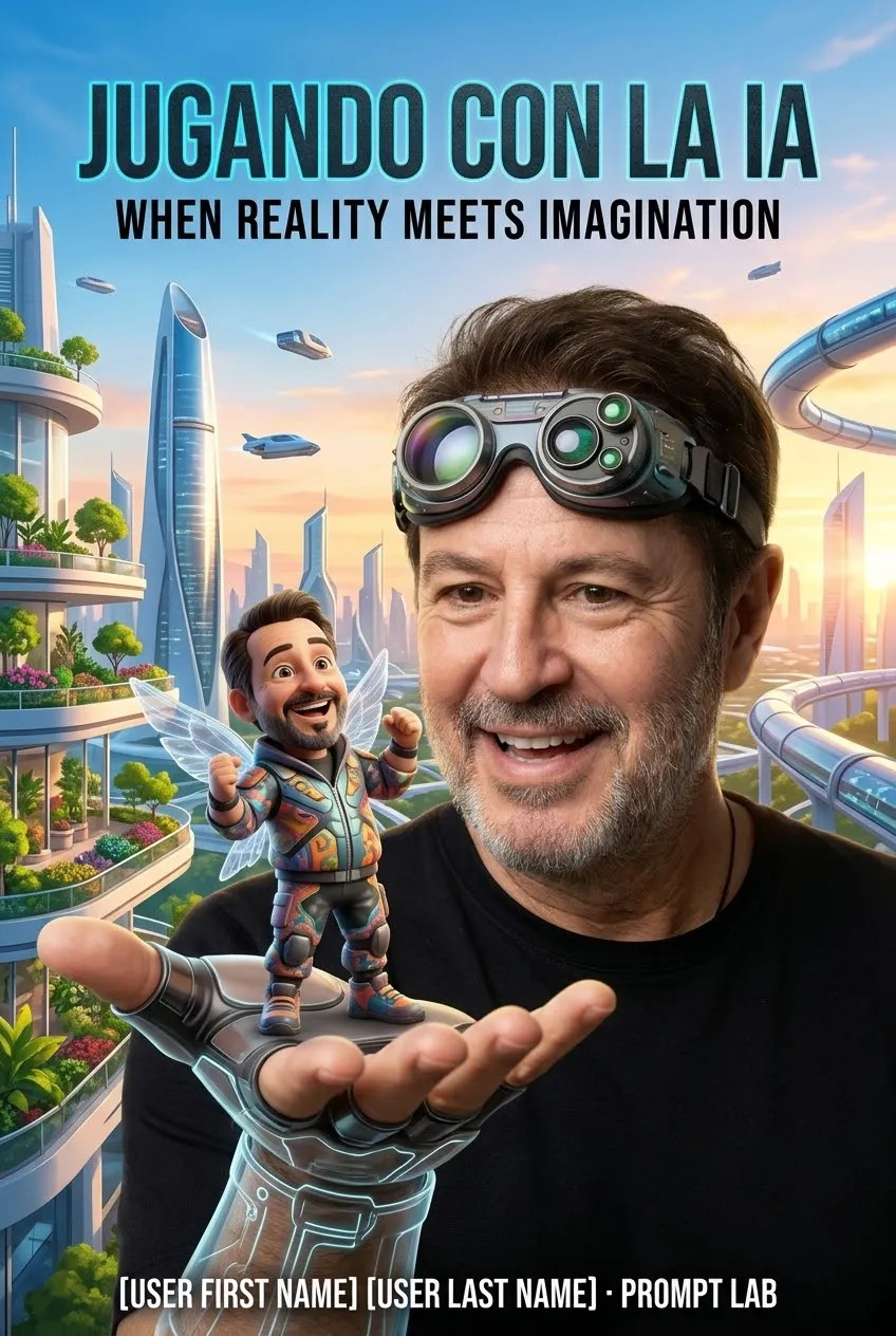 Playful Futuristic Reality-Meets-Imagination Poster output 2