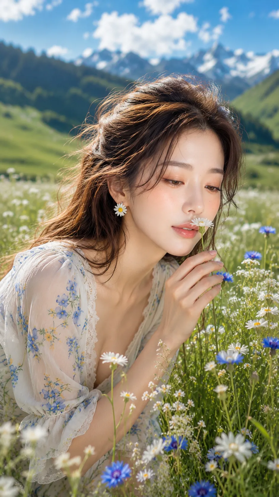 Whispers Beneath the Summer Sky — Alpine Editorial Portrait output 2