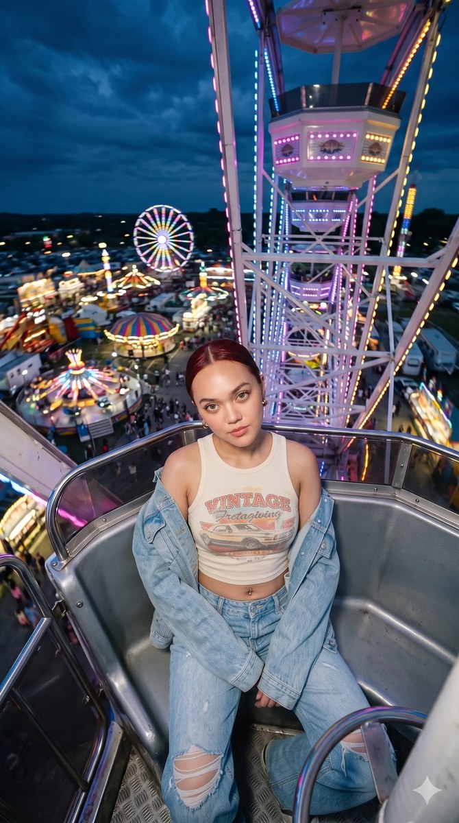 Ferris Wheel Carnival Portrait output 5