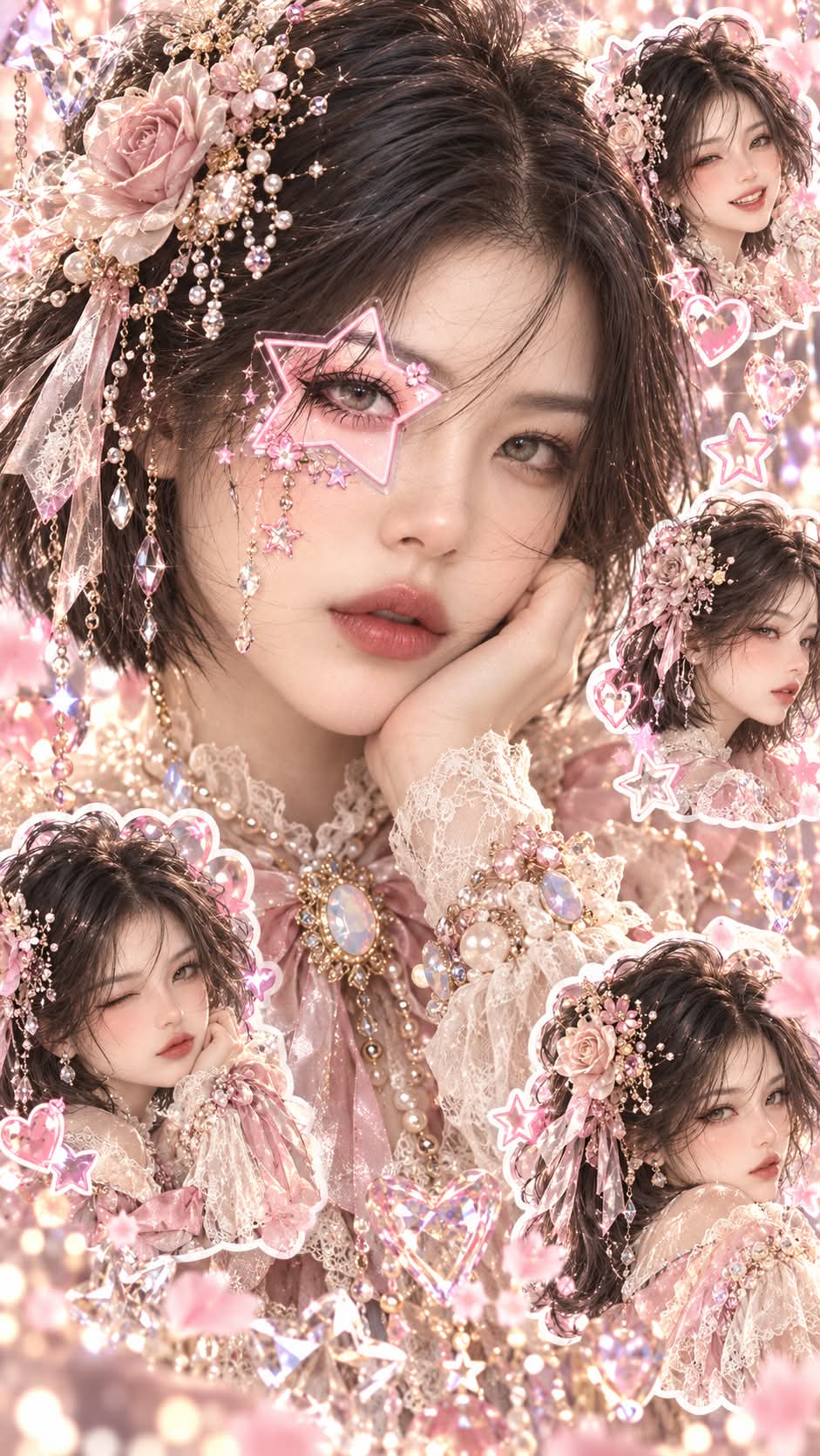 Starlight in My Other Eye — Anime Star-Eye Collage output 2