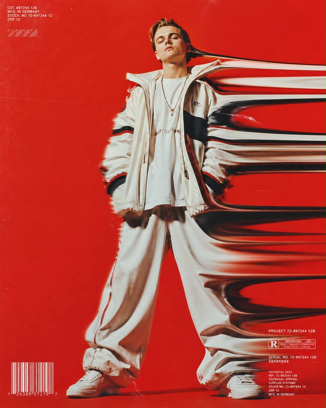 Red Motion-Drag Hip-Hop Fashion Poster output 3
