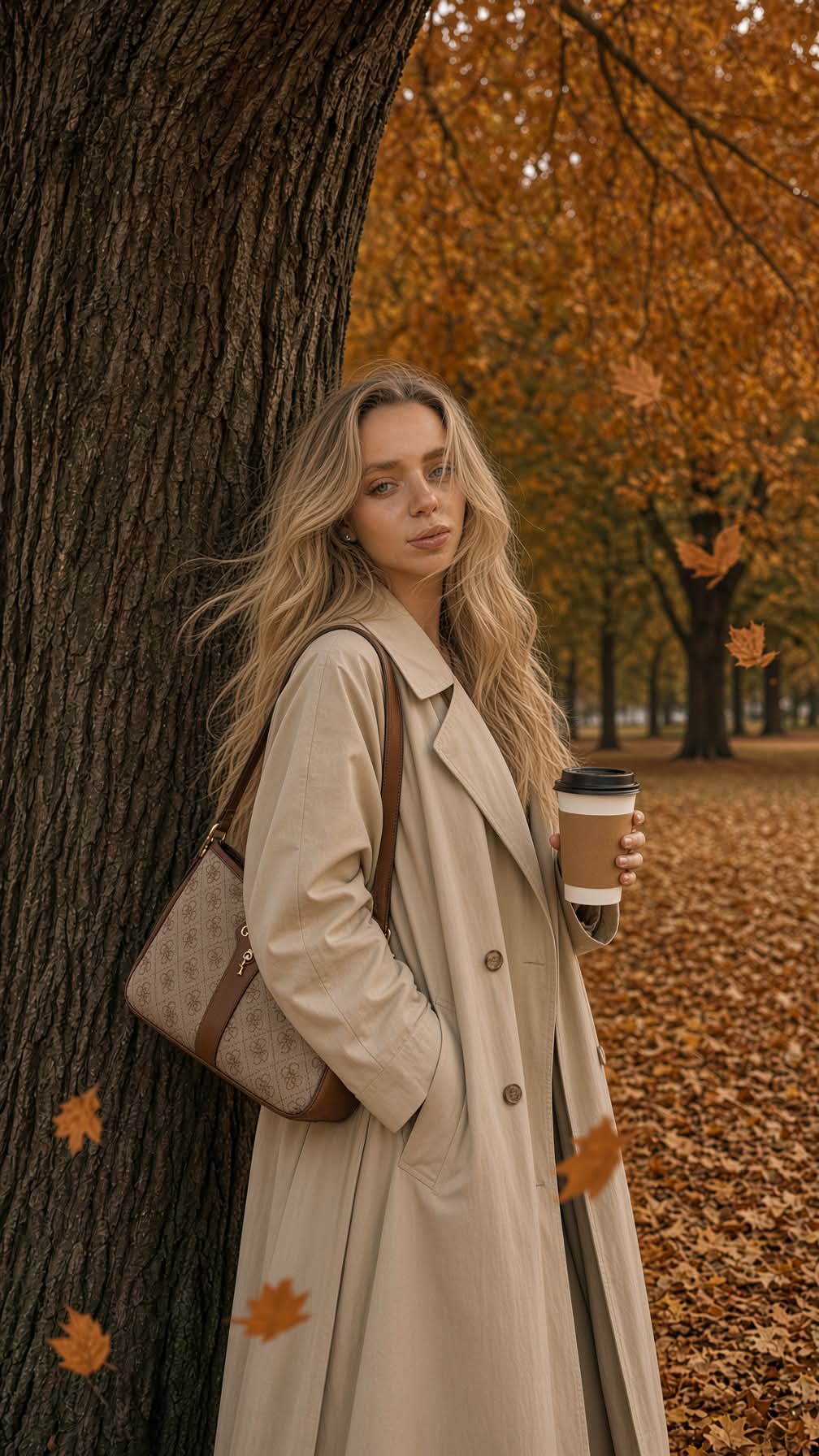 Candid Autumn Park Fashion Portrait output 2