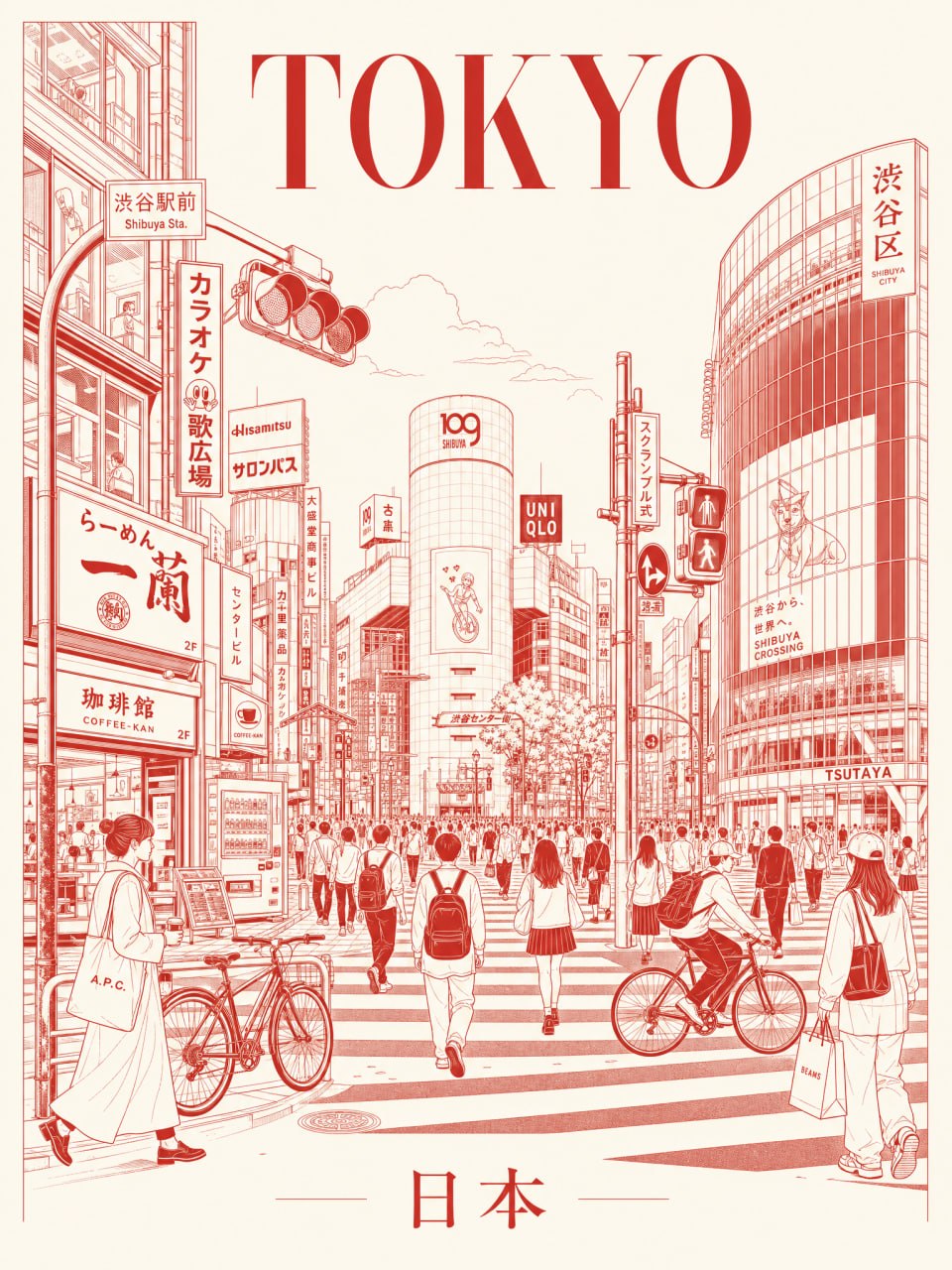 Creating a minimalistic poster of your favorite city