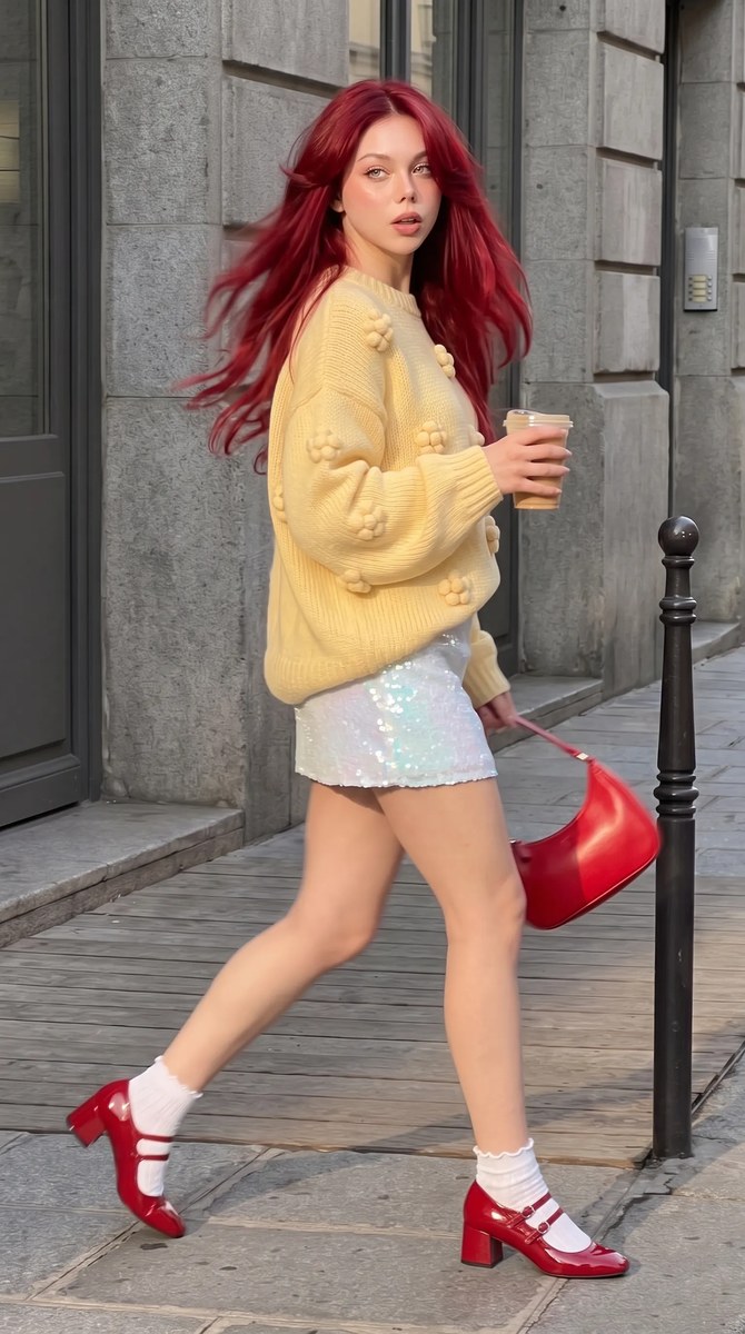 Golden-Hour Coffee Break Street-Fashion Portrait output 8