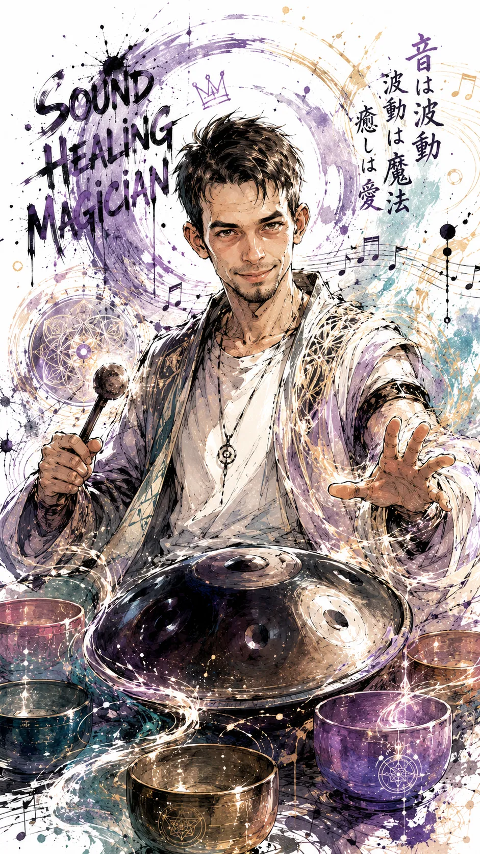 Imagined Self-Portrait in Japanese Graffiti Illustration Style