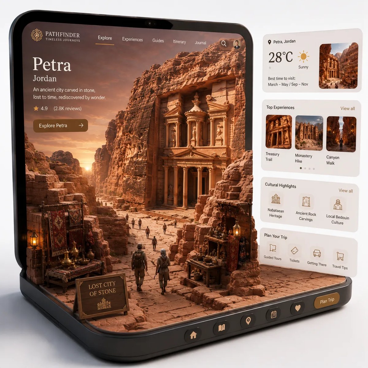 Luxury Travel Diorama Emerging from a MacBook Pro output 4