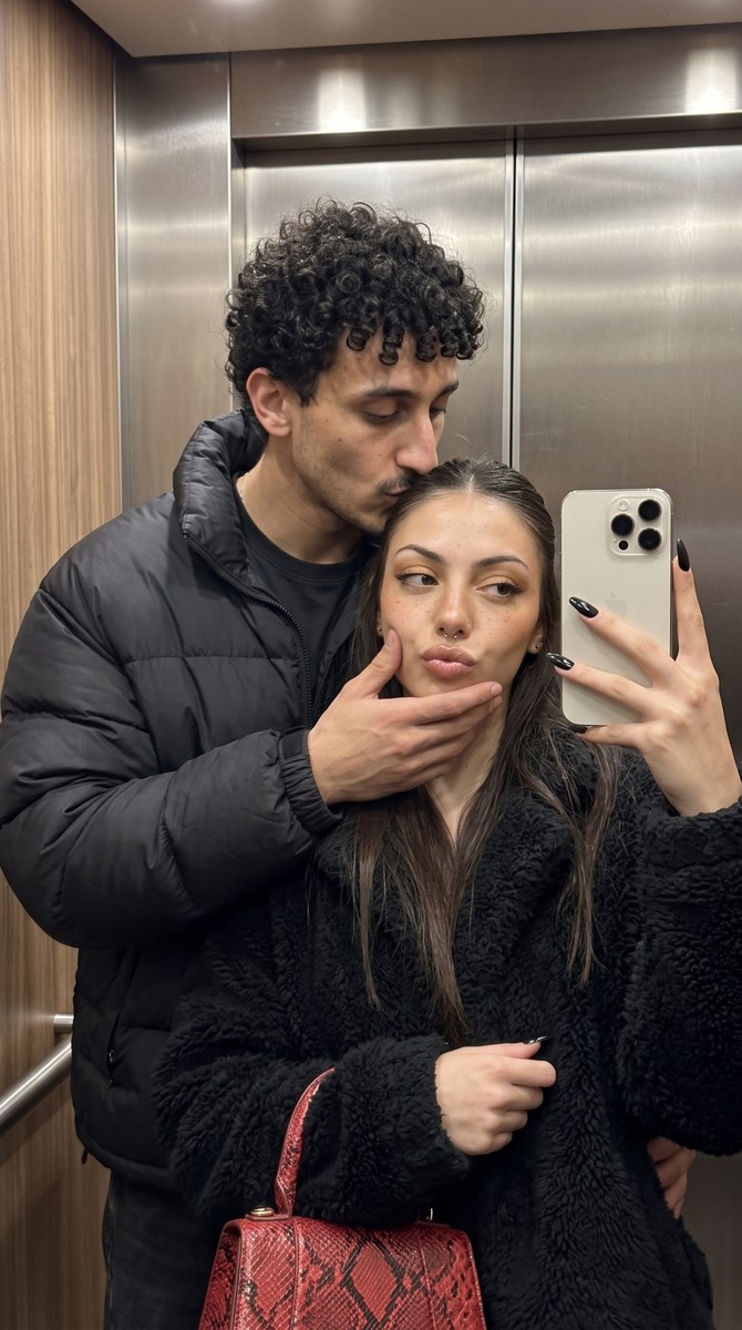 Romantic Elevator Mirror Selfie