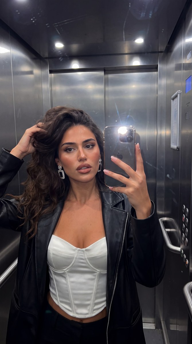 Flash Glam Elevator Selfie with Face Reference output 1