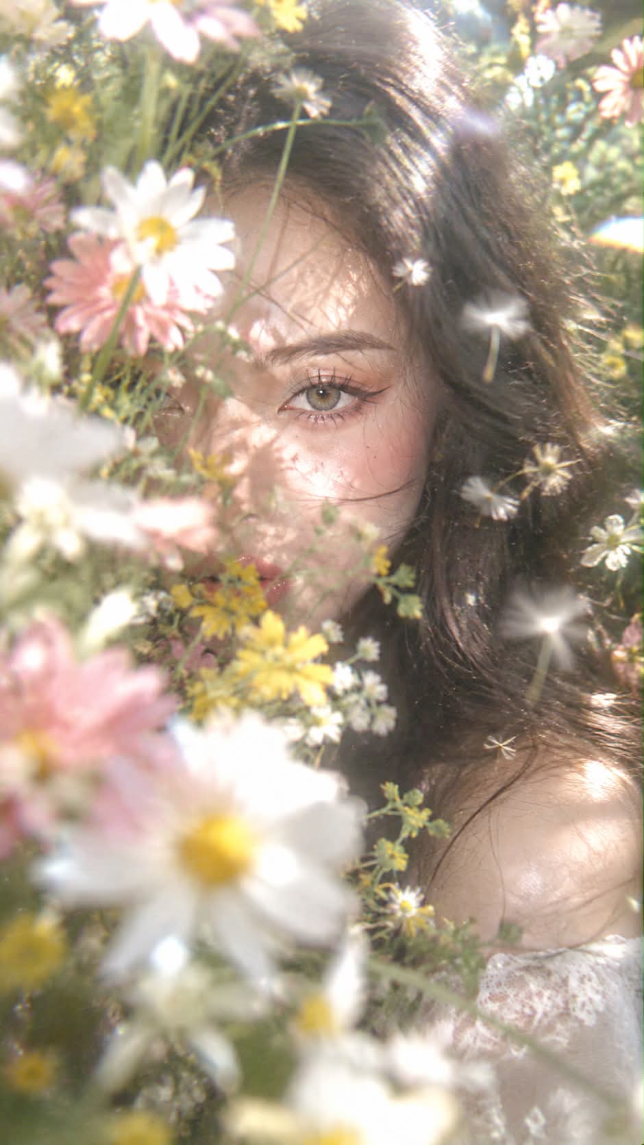 Dreamy Wildflower Flash Portrait output 4