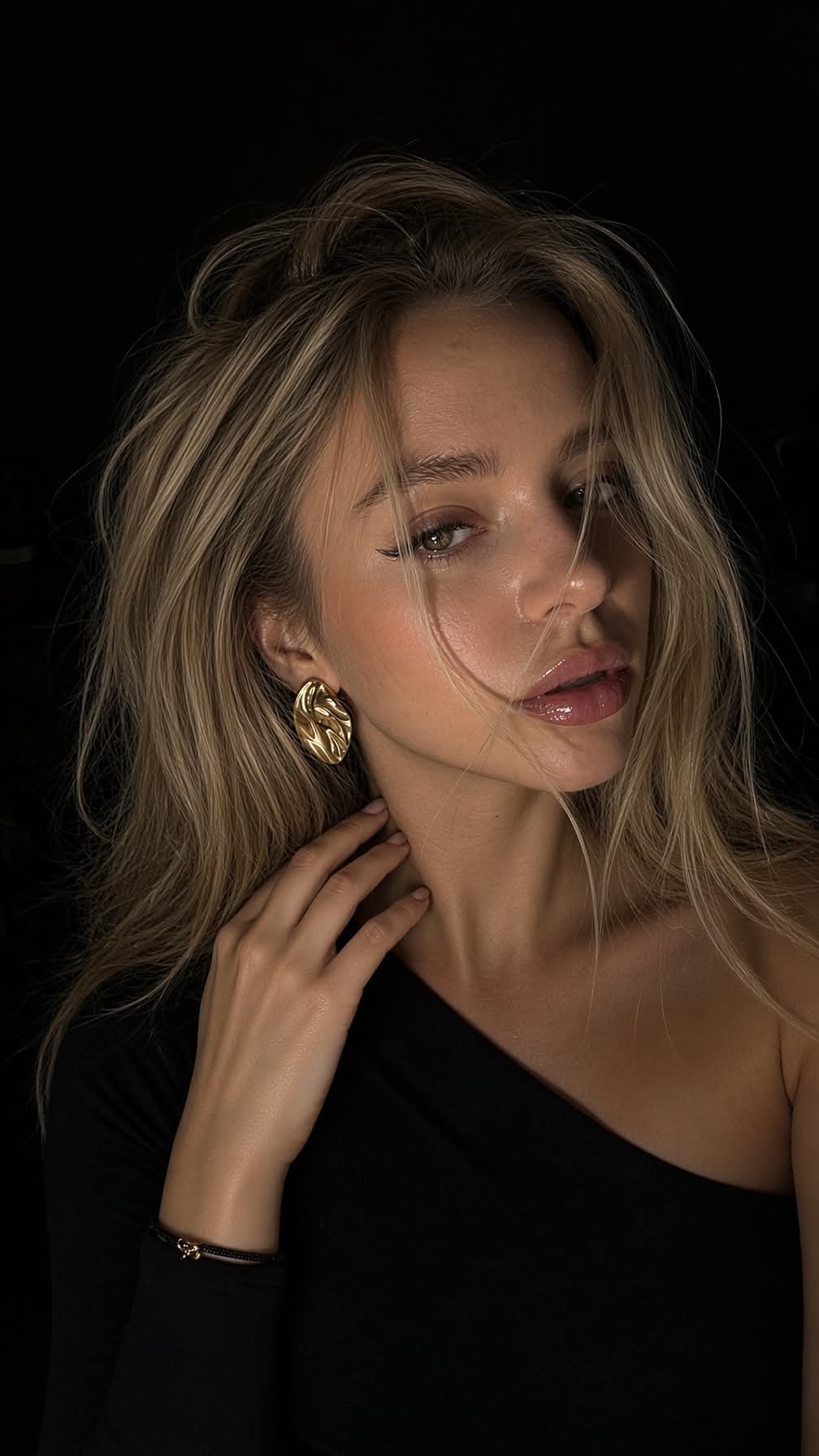 Photorealistic Close-Up Portrait in Deep Shadow output 3