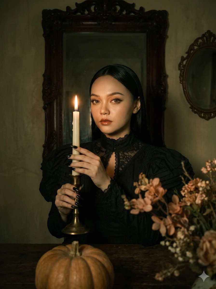 Vintage Gothic Halloween Portrait output 5
