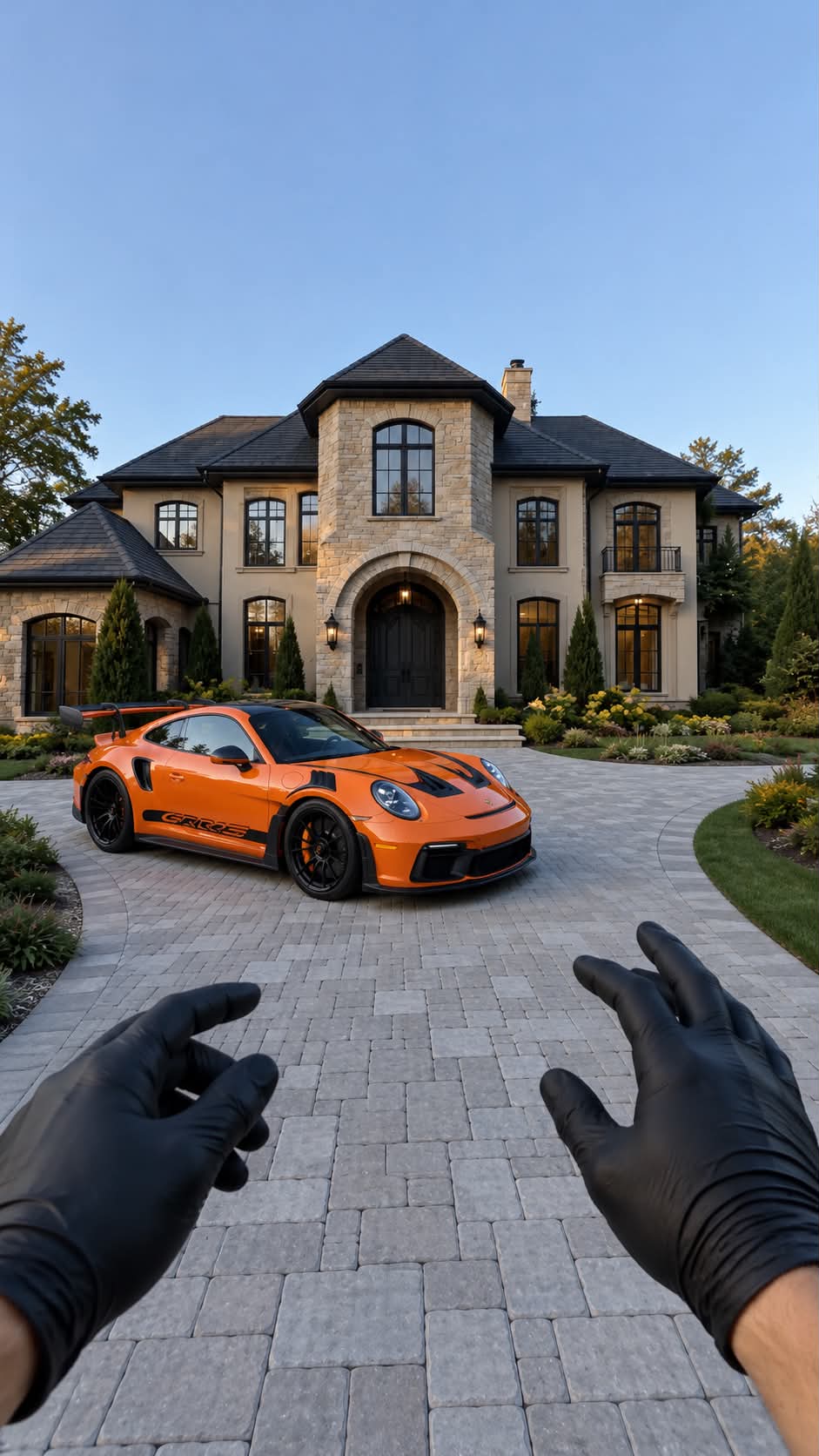 High-Speed FPV Luxury Mansion Real Estate Video