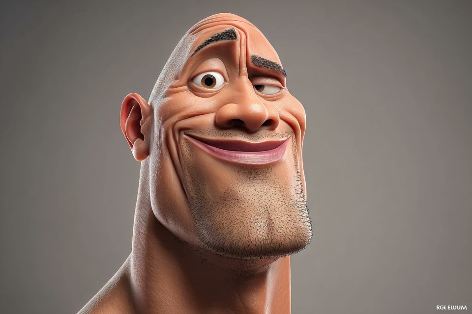 Stylized 3D Celebrity Caricature