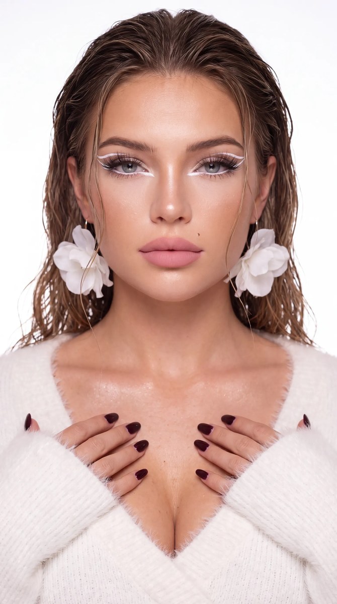Photorealistic Beauty Editorial Portrait