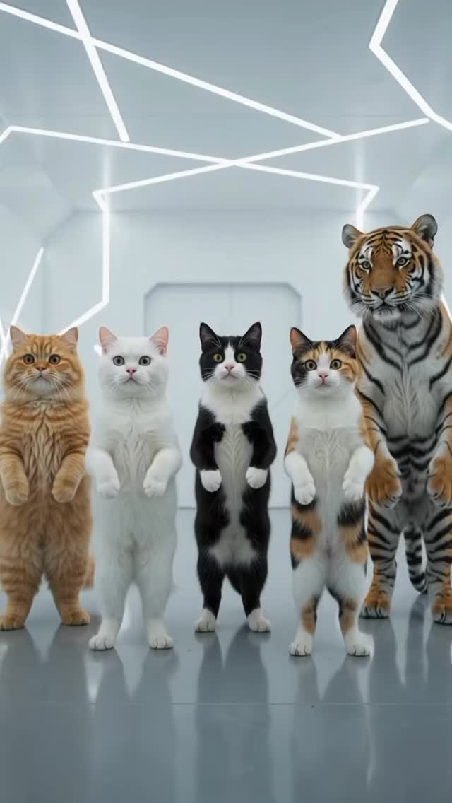 Five Animals’ Futuristic Dance Video