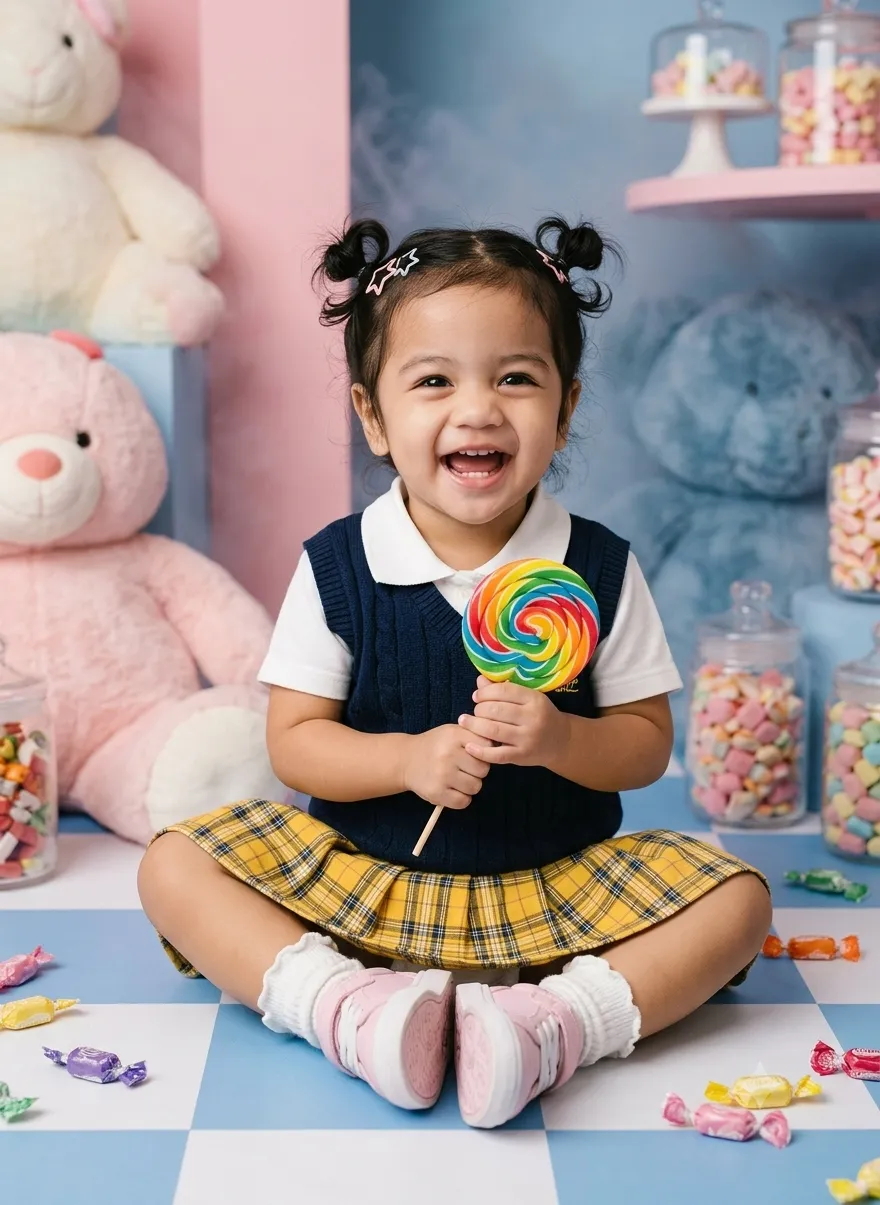 Candy Shop Toddler Editorial Portrait output 3