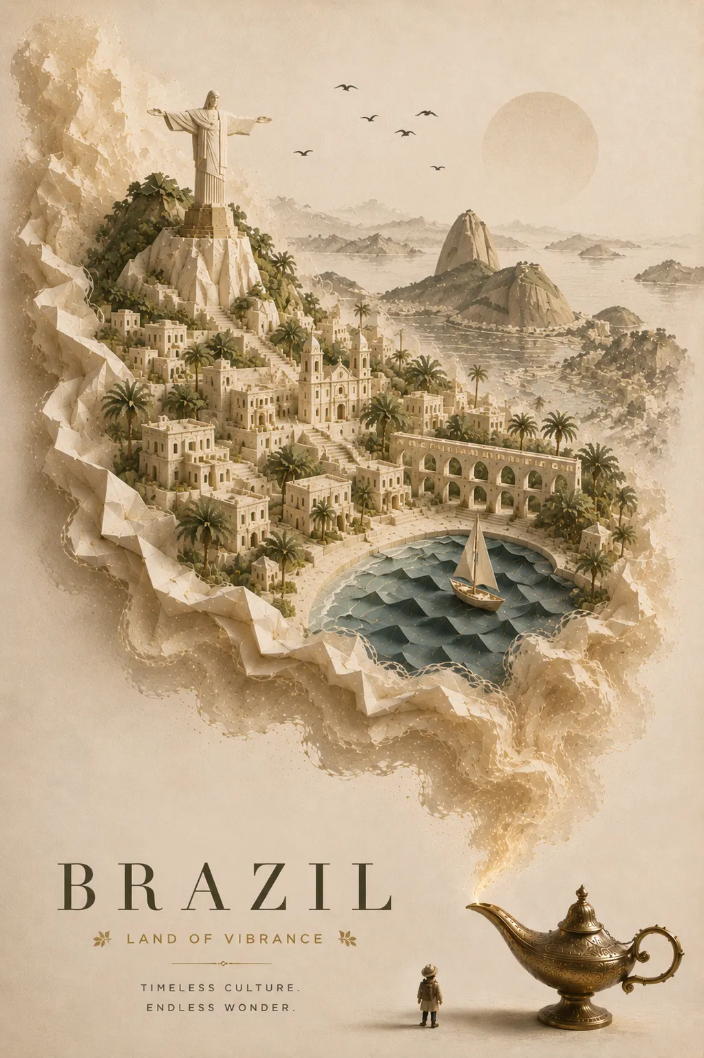 Magical Miniature World Travel Poster output 3
