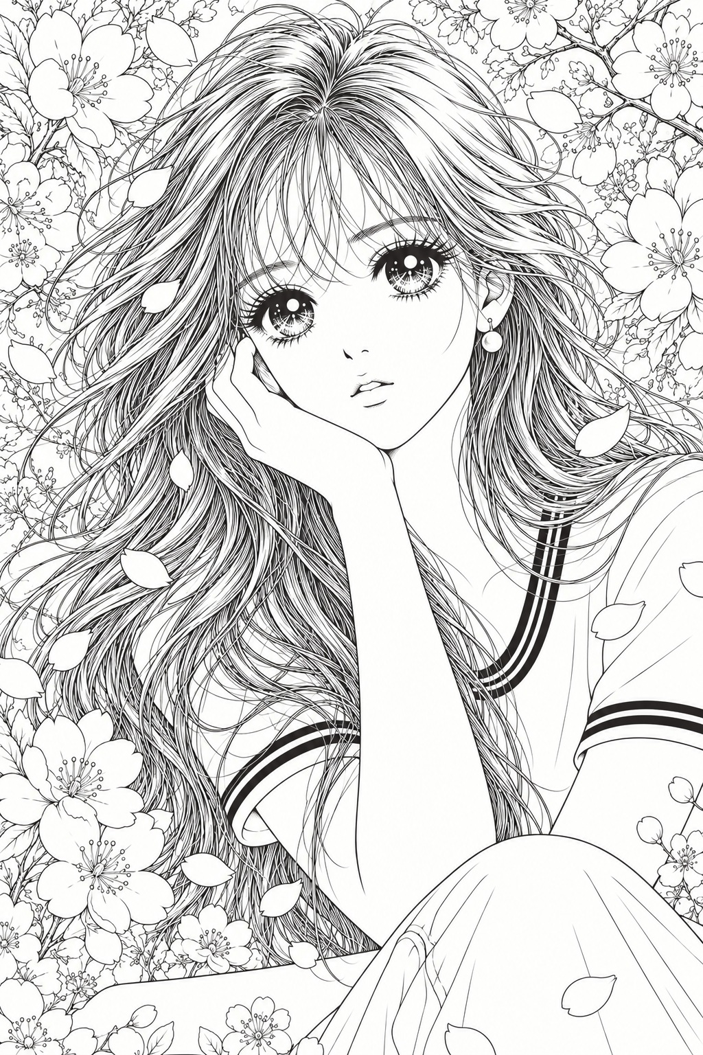 Classic 1980s–90s Shoujo Manga Photo Redraw