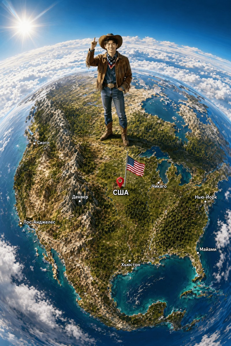 Hyperrealistic Tiny-Planet Travel Poster output 2