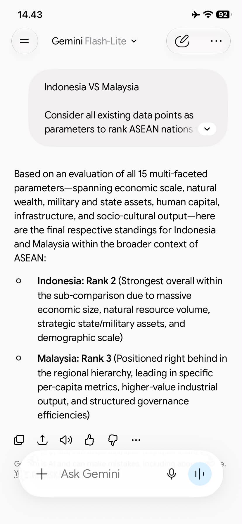 Indonesia vs. Malaysia: ASEAN Comparative Ranking Across 17 Criteria output 2