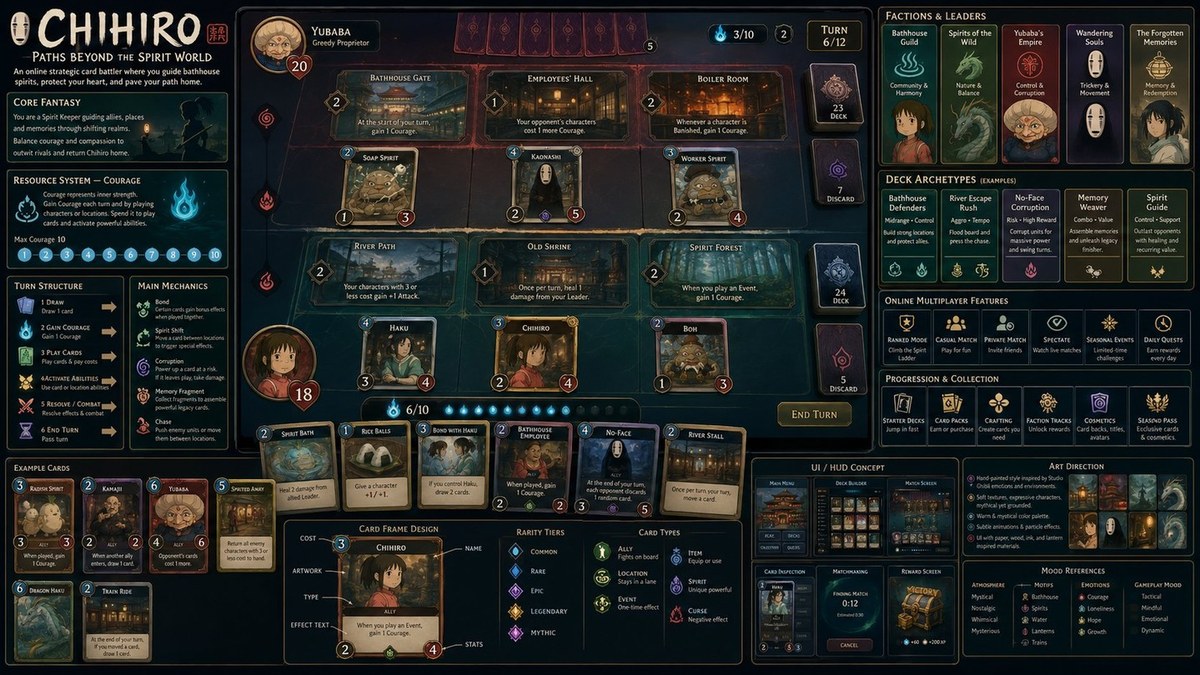 Turn a Film into an Online Card Game Concept Board output 4