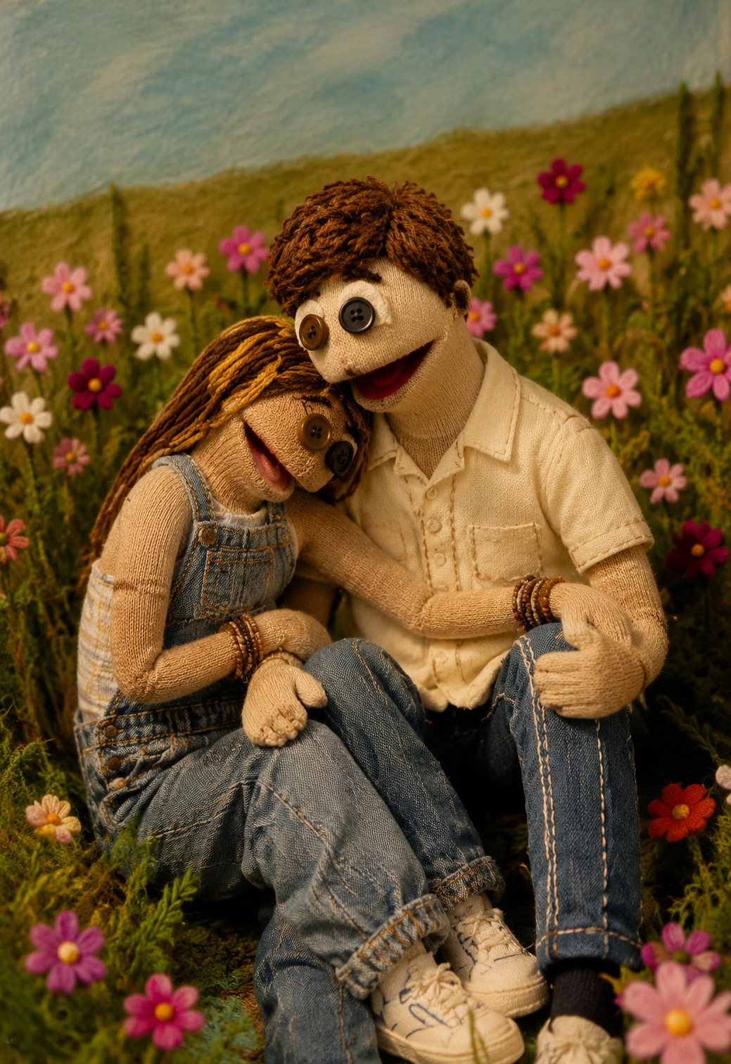 Recreate a Photo as Handmade Sock Dolls